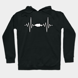 My Heart Is Sleeping For The Presser Fish Design Hoodie